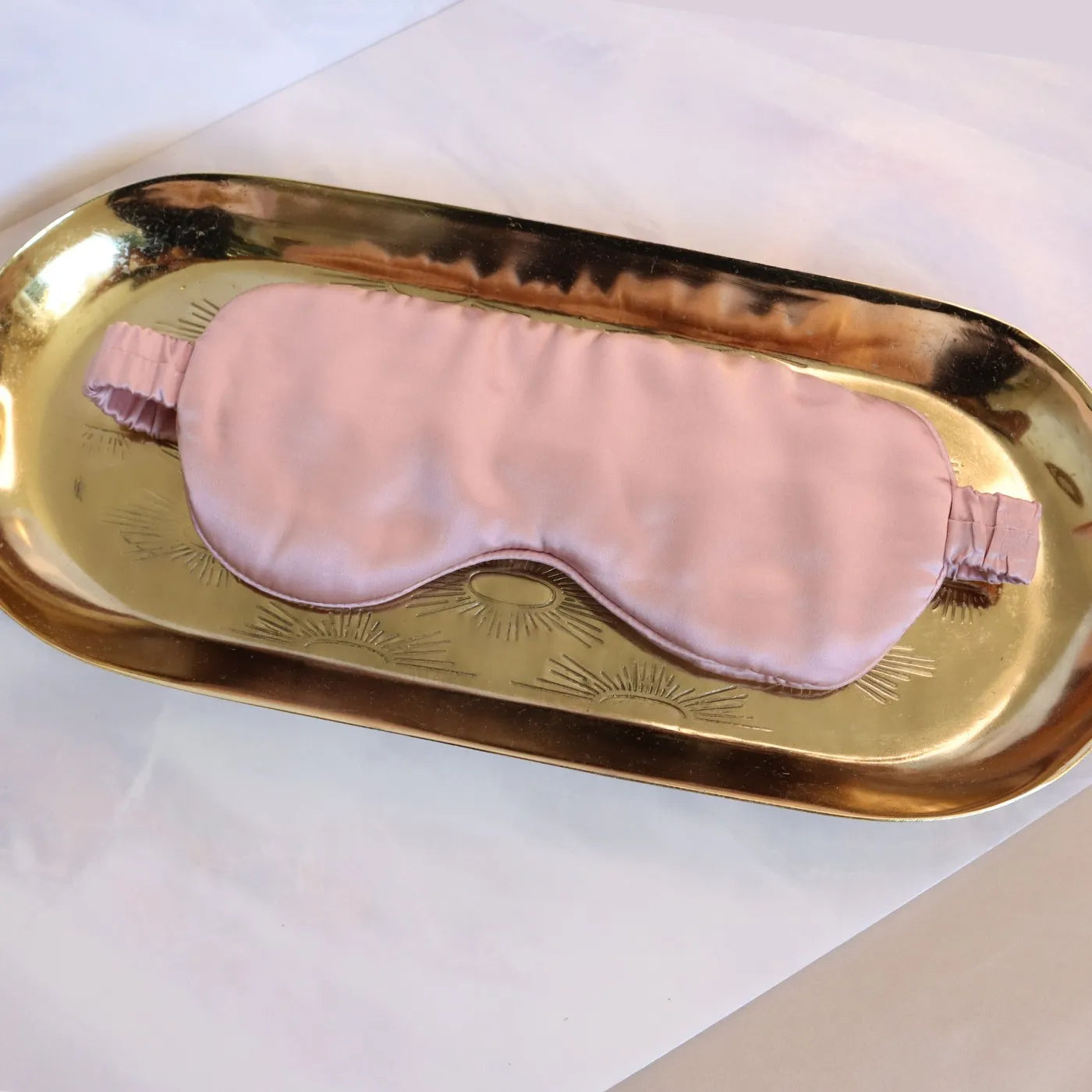 Silk Eye Sleeping Mask 100% Pure Mulberry Silk Pink Luxury Gift