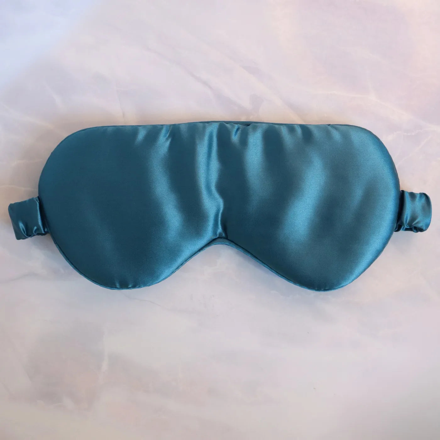 Luxury 22mm 100% Mulberry Silk Eye Mask in Teal Blue 22 mm Real Silk