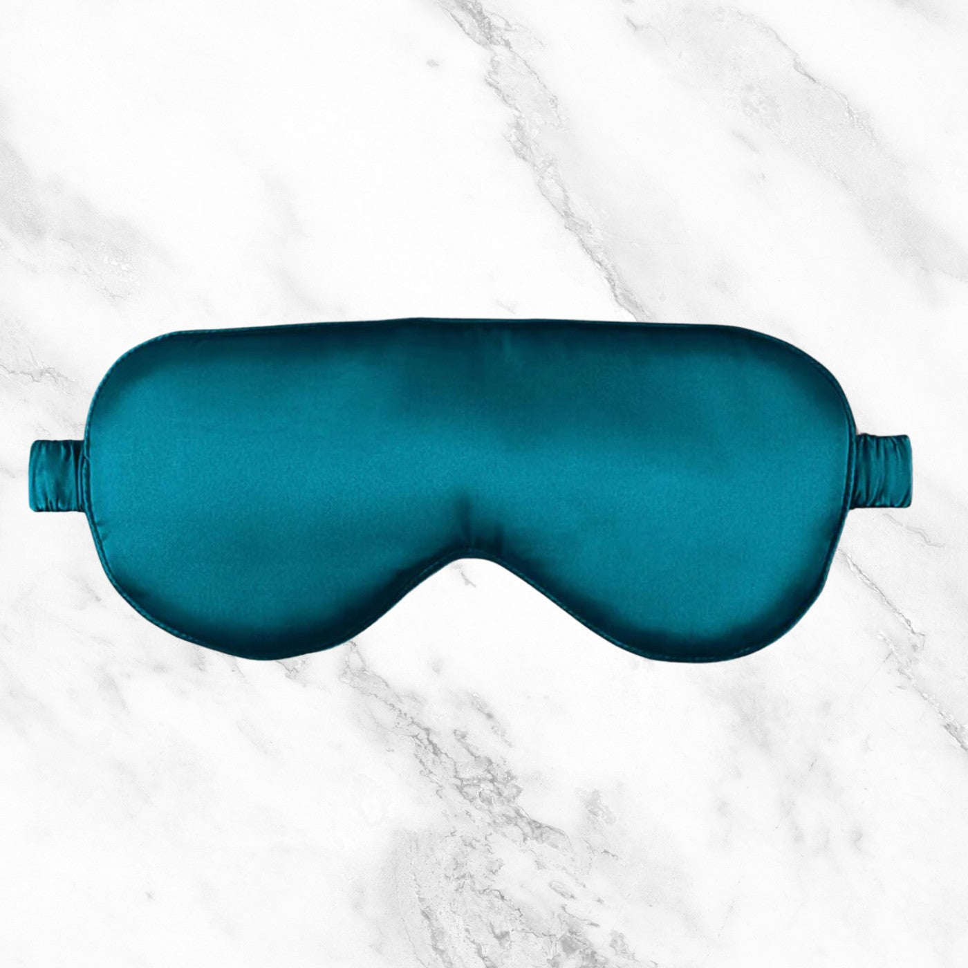 Luxury 22mm 100% Mulberry Silk Eye Mask in Teal Blue 22 mm Real Silk