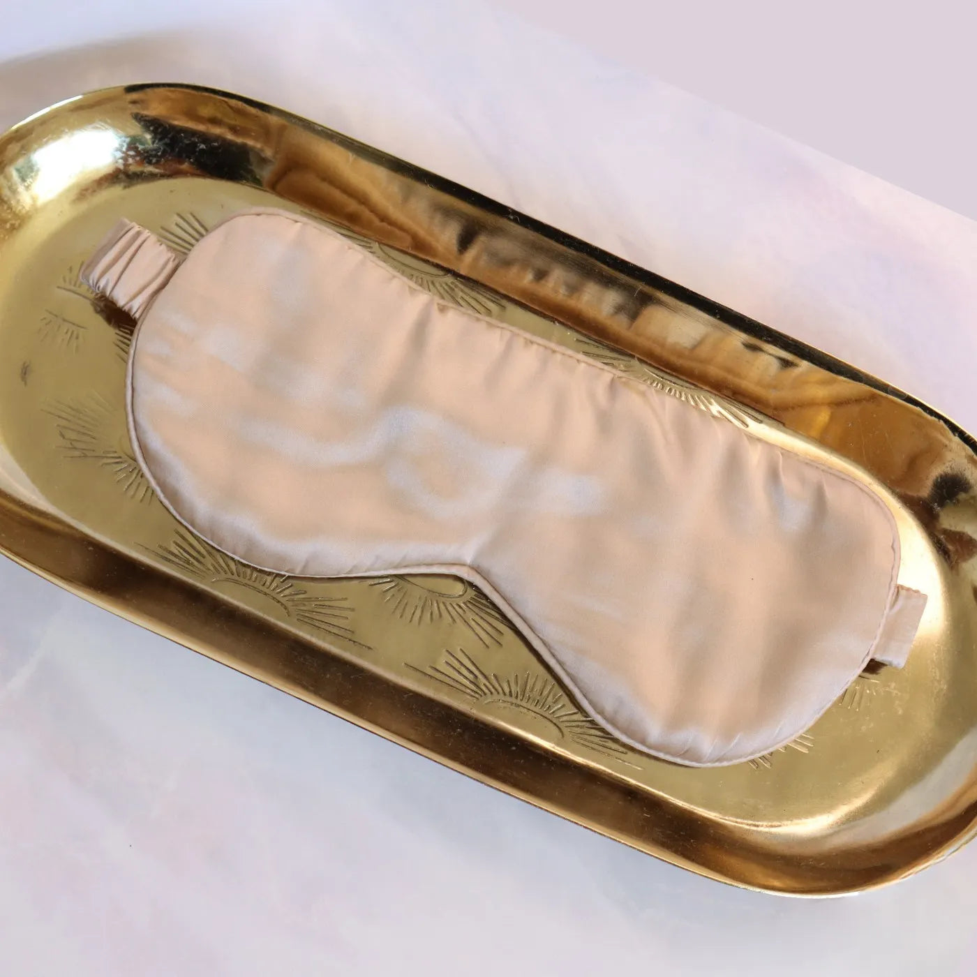 Silk Eye Sleeping Mask 100% Pure Mulberry Silk Gold Luxury Gift