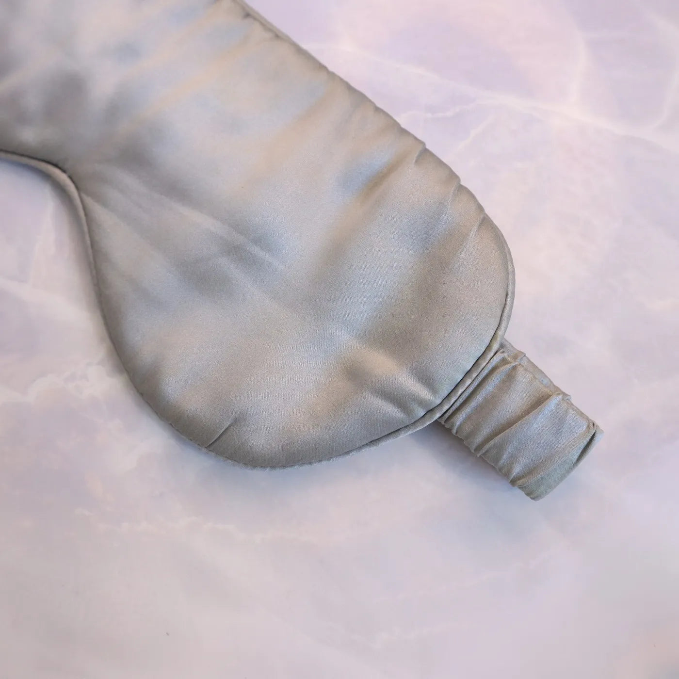 Silk Eye Sleeping Mask 100% Pure Mulberry Silk Grey Silver Luxury Gift