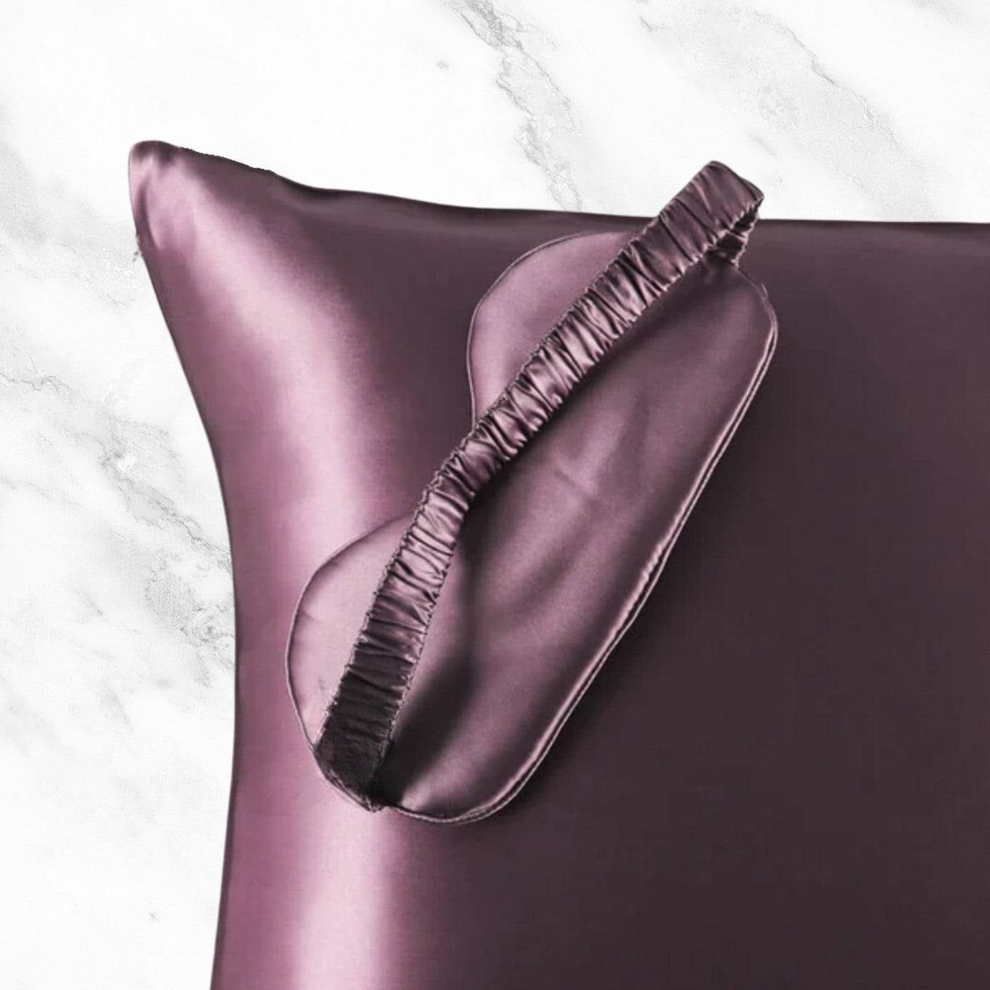 Luxury 22mm 100% Mulberry Silk Eye Mask in Purple 22 mm Real Silk