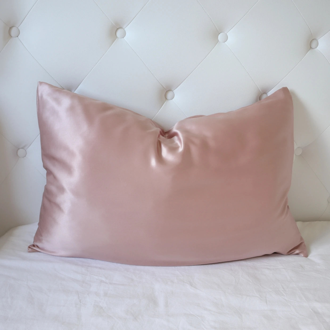 Pink Silk Pillowcase - Standard