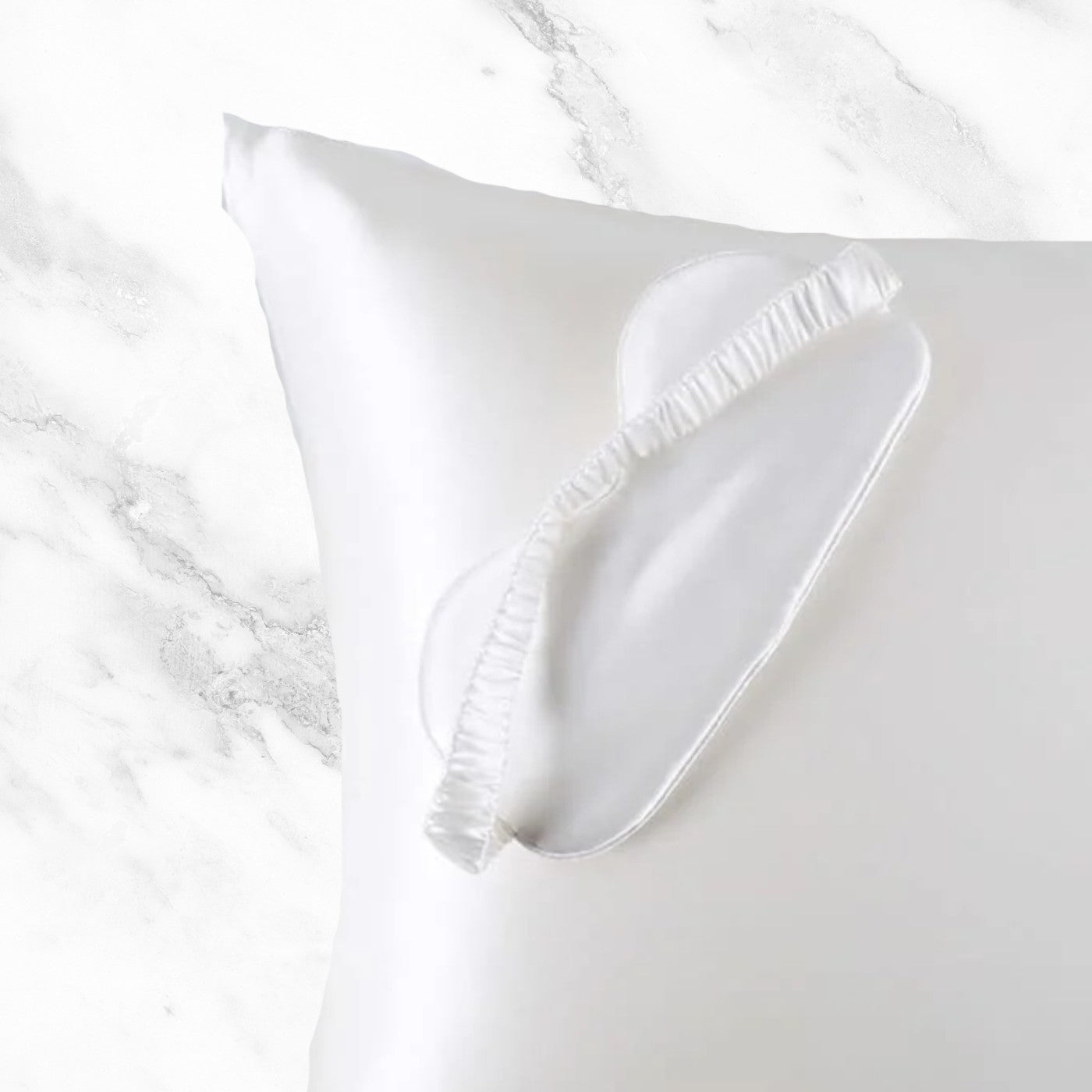 Silk Eye Sleeping Mask 100% Pure Mulberry Silk White Luxury Gift