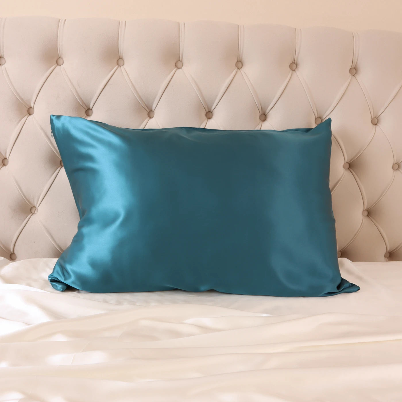 100% Real Mulberry Silk Pillowcase With Zipper 22 Momme 6A Grade Highest quality luxury silk pillows UK USA ES CA queen king standard teal blue peacock