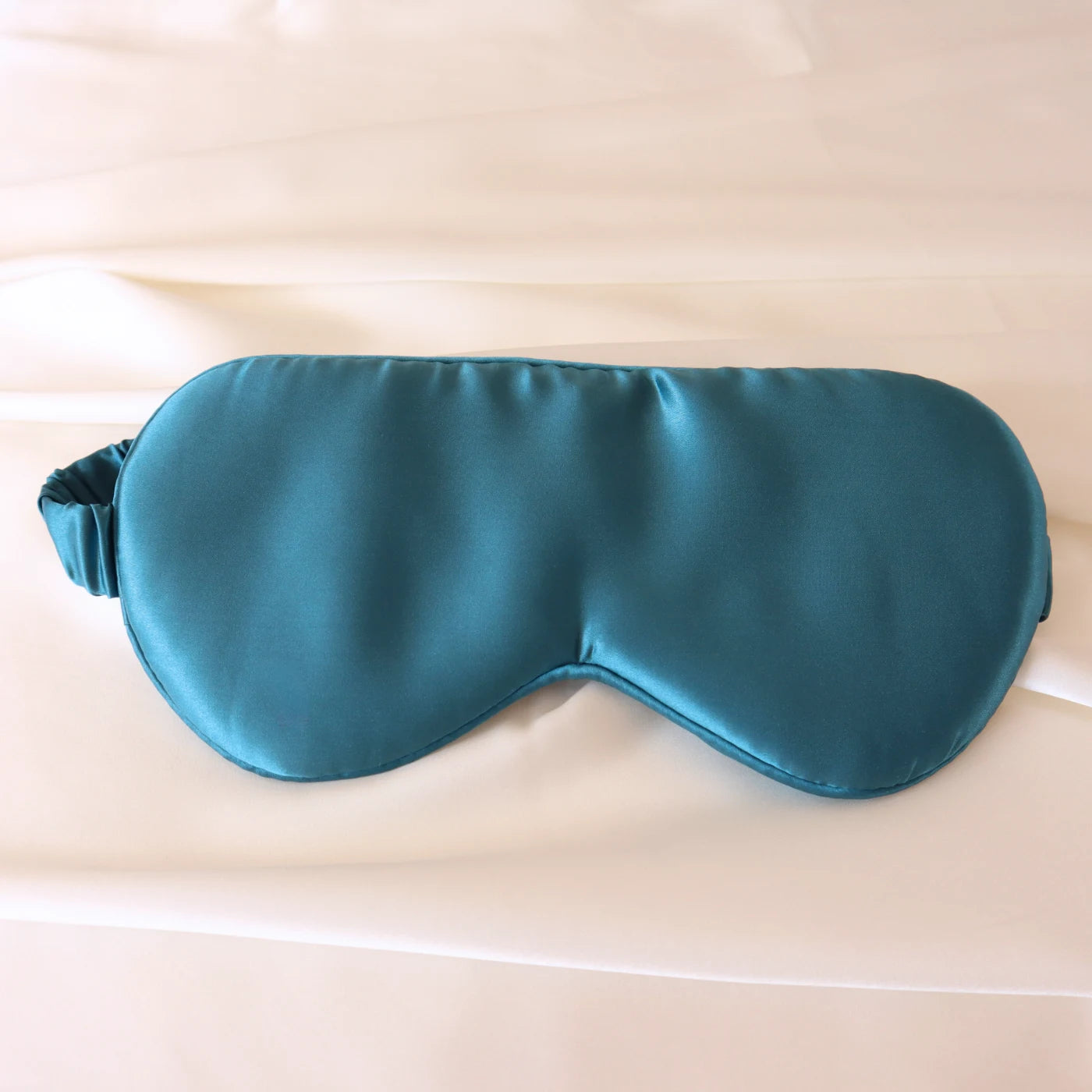 Mulberry Silk Gift Set - 22 Momme Real Silk Pillowcase, Sleeping Mask & Hair Scrunchie teal blue