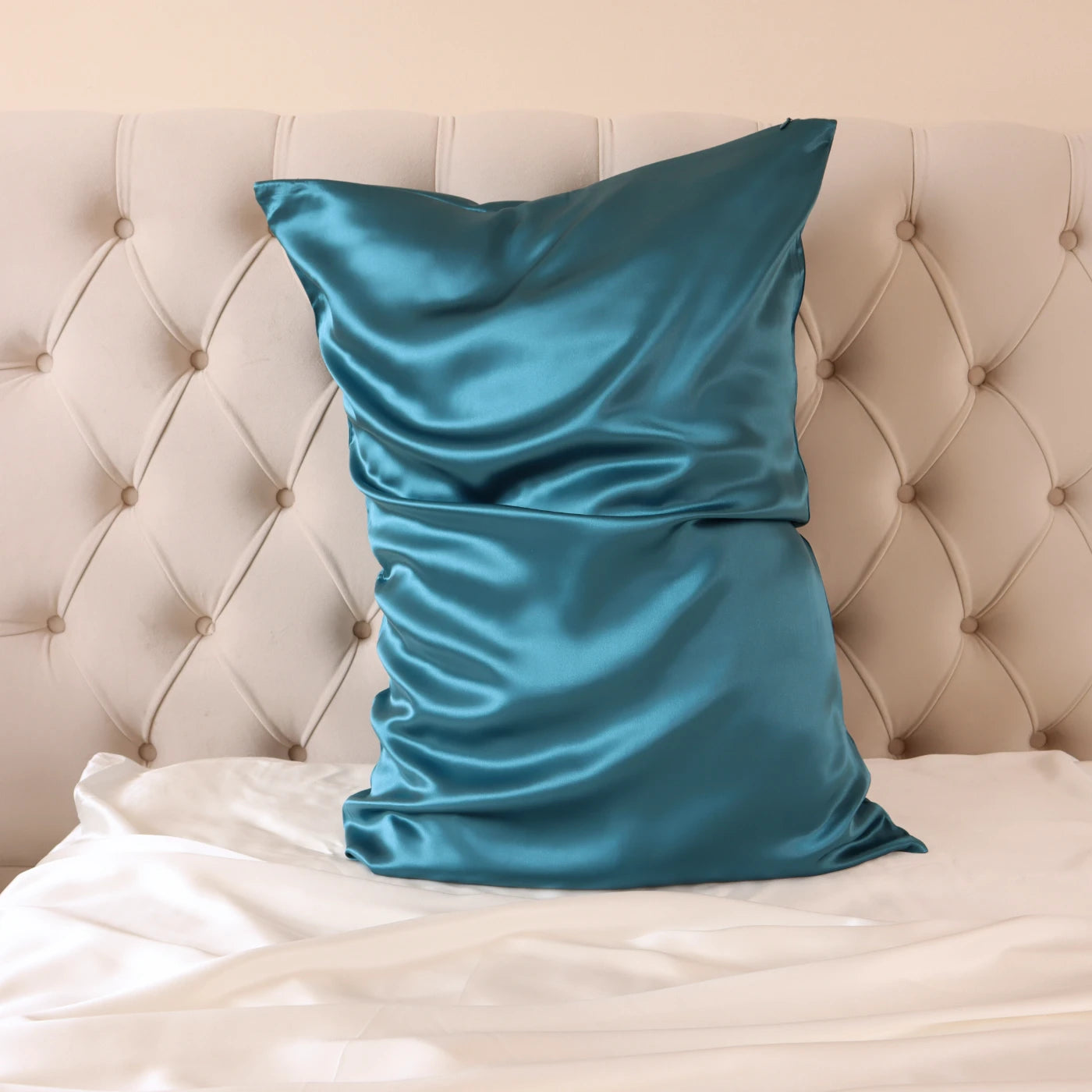 100% Real Mulberry Silk Pillowcase With Zipper 22 Momme 6A Grade Highest quality luxury silk pillows UK USA ES CA queen king standard teal blue peacock
