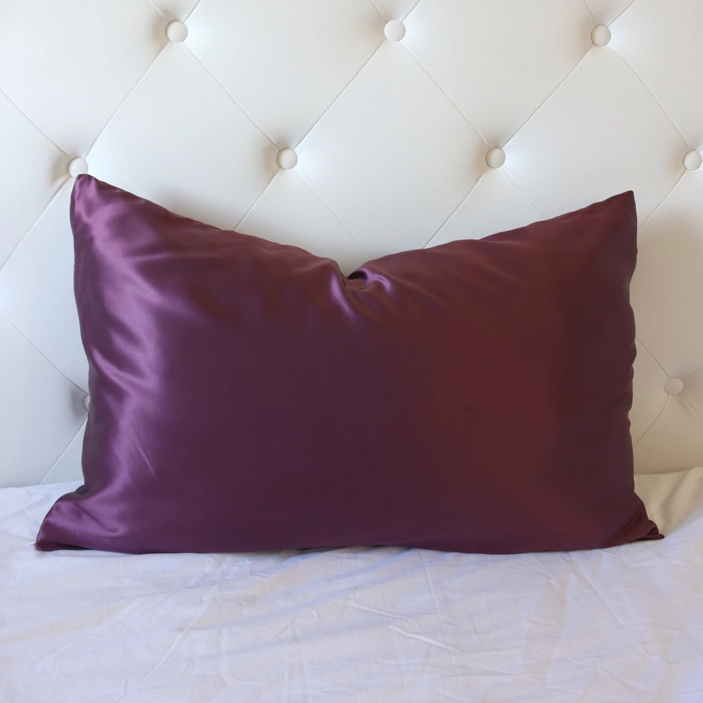 100% Real Mulberry Silk Pillowcase With Zipper 22 Momme 6A Grade Highest quality luxury silk pillows UK USA ES CA queen king standard purple dark red cherry wine