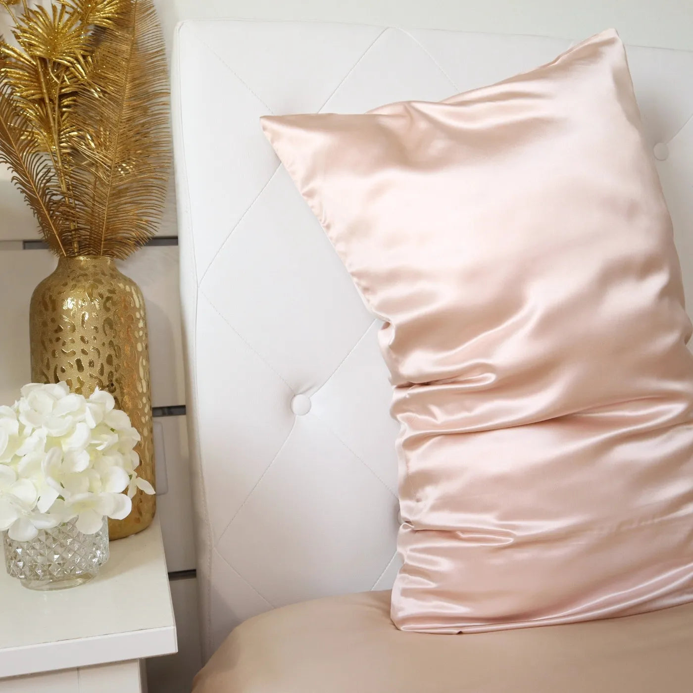 Light pink coral Orange Envelope Closure 22 Momme Mulberry Silk Pillowcase UK