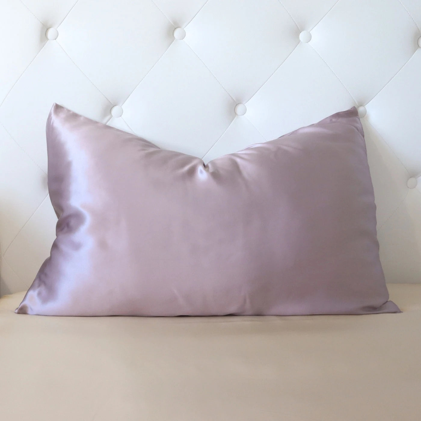 Lilac Light Purple real silk pillowcase UK 22 momme mulberry silk