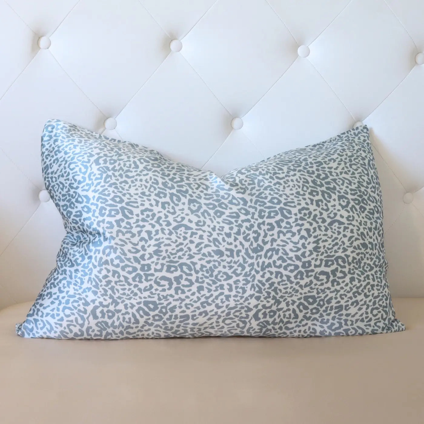 Silver White Bright Leopard Silk Pillowcase 22 momme real silk UK Ireland
