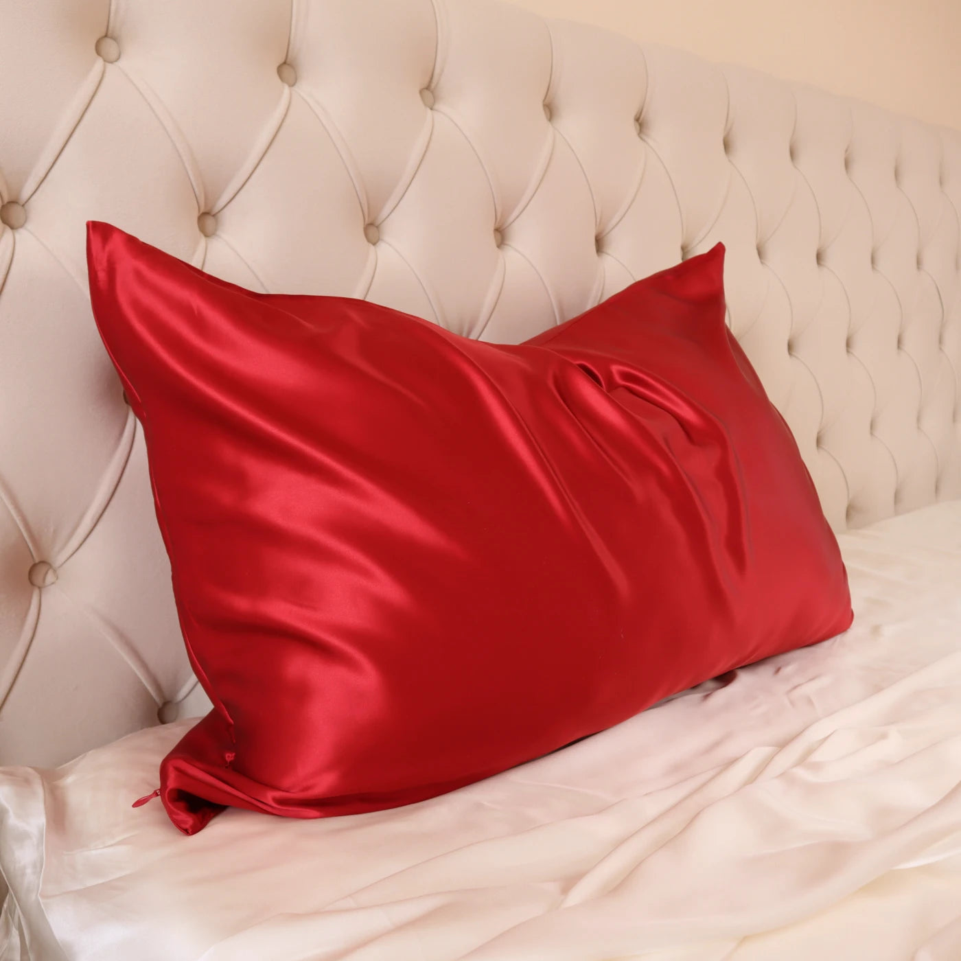100% Real Mulberry Silk Pillowcase With Zipper 22 Momme 6A Grade Highest quality luxury silk pillows UK USA ES CA queen king standard red wine