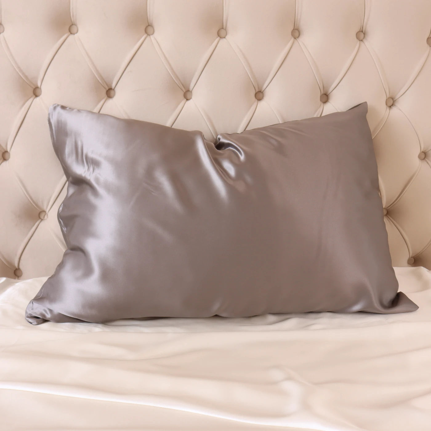 100% Real Mulberry Silk Pillowcase With Zipper 22 Momme 6A Grade Highest quality luxury silk pillows UK USA ES CA queen king standard light dark grey silver