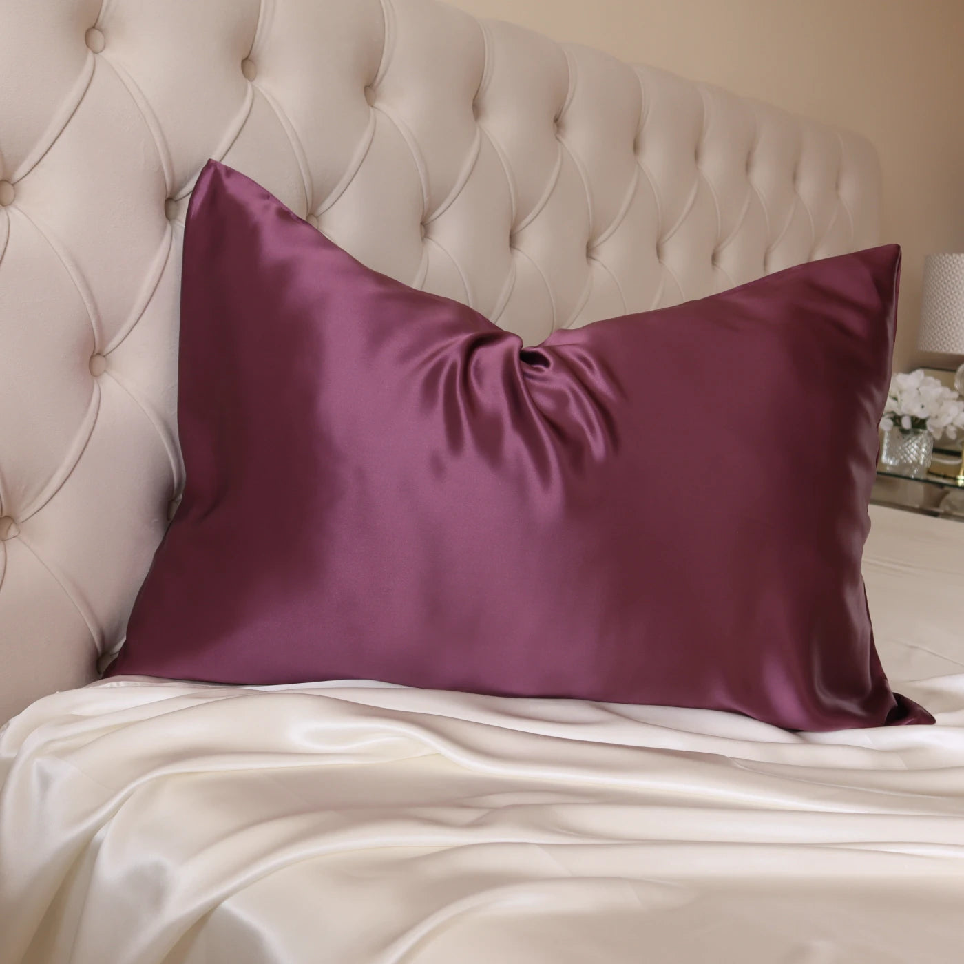 Purple 22 Momme Mulberry Silk Pillowcase