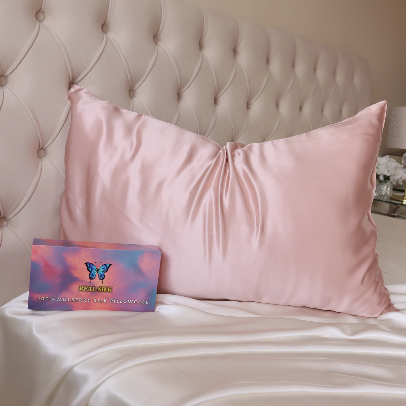 Light Pink Envelope 22MM Mulberry Silk Pillowcase