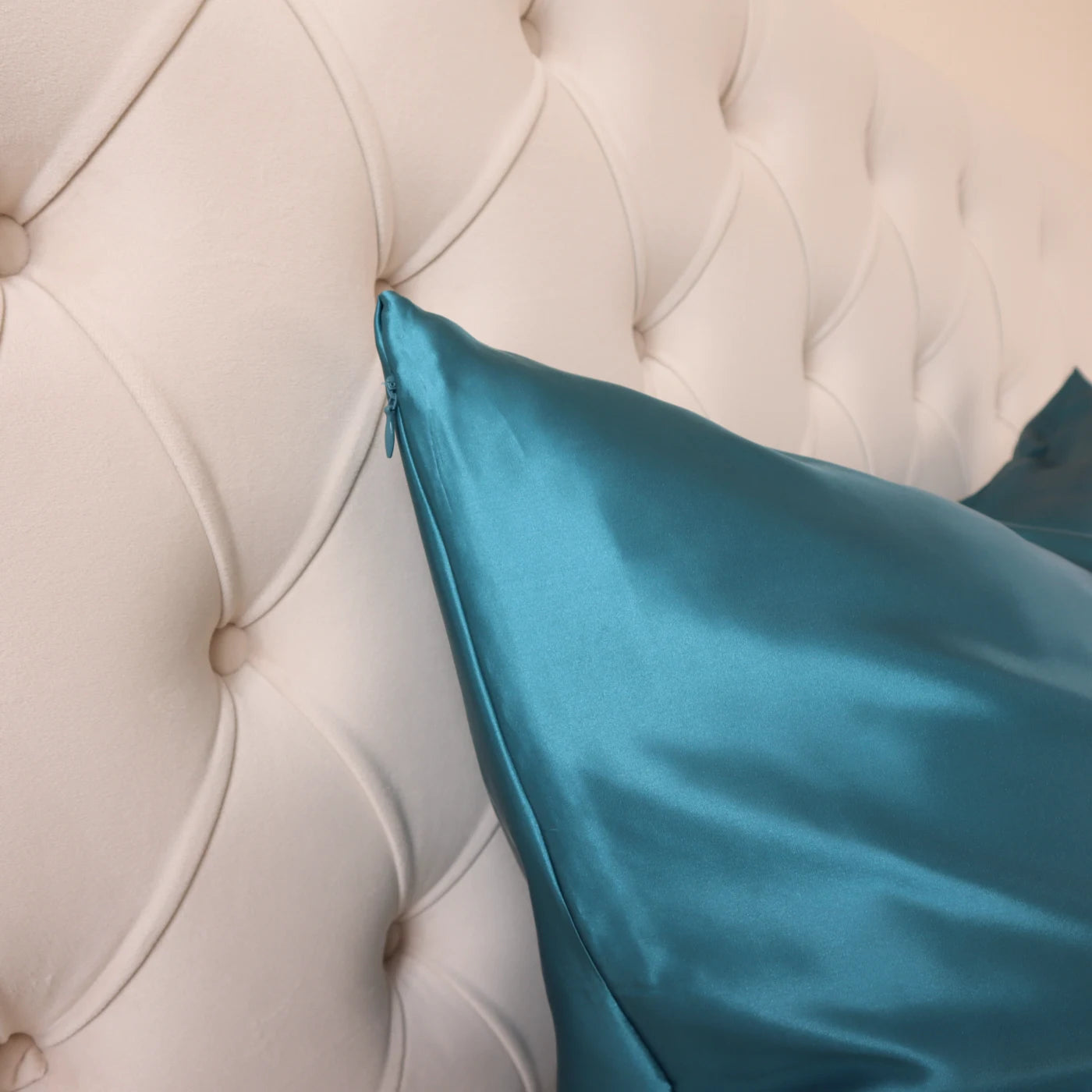 100% Real Mulberry Silk Pillowcase With Zipper 22 Momme 6A Grade Highest quality luxury silk pillows UK USA ES CA queen king standard teal blue peacock