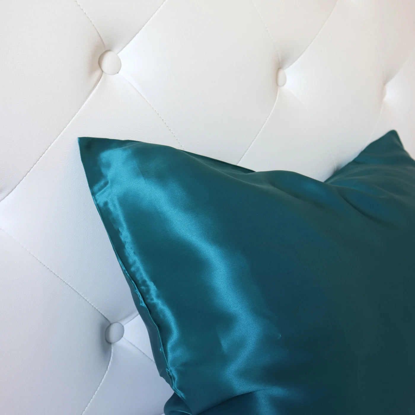 Teal Blue 22 Momme Mulberry Silk Pillowcase