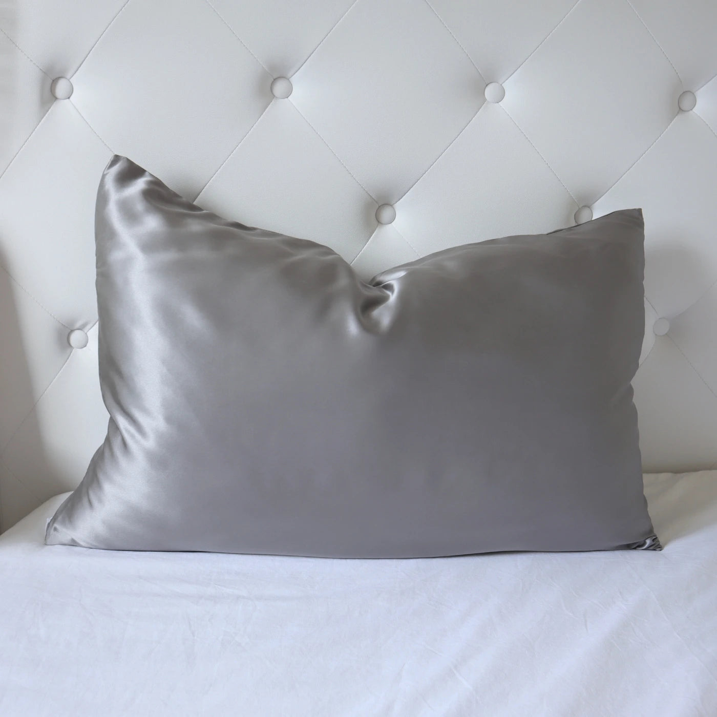 100% Real Mulberry Silk Pillowcase With Zipper 22 Momme 6A Grade Highest quality luxury silk pillows UK USA ES CA queen king standard light dark grey silver