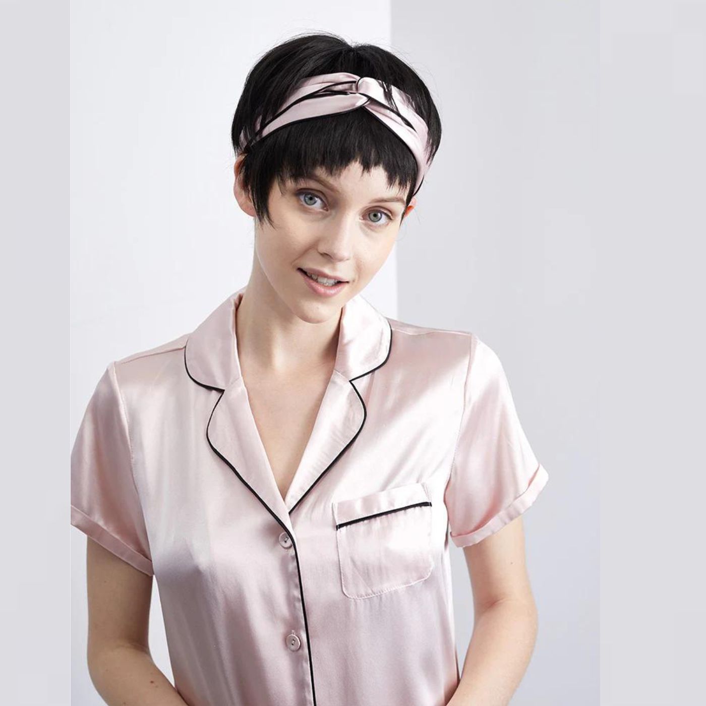 100% Pure Mulberry Silk Short Shorts Shirt Pyjamas Pajamas Set for Women 22 Momme Luxury Real Silk Pillowcase Silver White Grey Pink